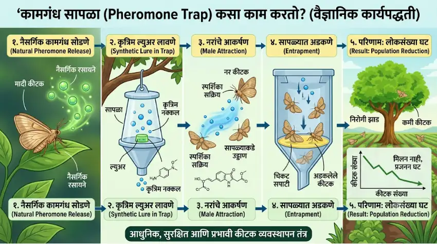 कामगंध सापळे (Pheromone Traps) म्हणजे नक्की काय?