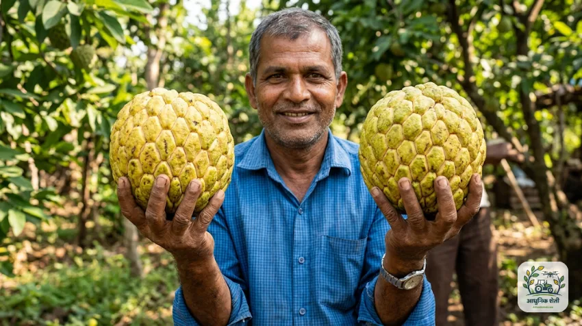 NMK 1 गोल्डन सीताफळाची जात