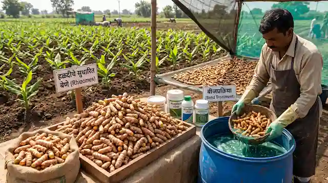 हळद बेणे प्रक्रिया
