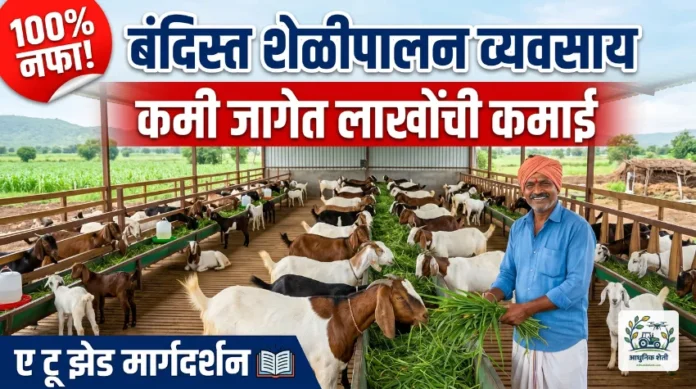 बंदिस्त शेळीपालन व्यवसाय आणि आधुनिक शेड