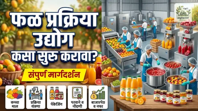 फळ प्रक्रिया उद्योग आणि फळांचे जॅम व ज्यूस बनवण्याची प्रक्रिया