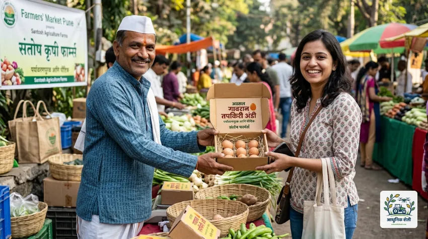 गावरान अंडी विक्री मार्केटिंग