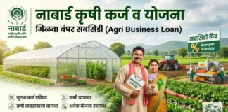 नाबार्ड कृषी कर्ज योजना २०२६: पात्रता, व्याजदर, सबसिडी आणि अर्ज प्रक्रिया (NABARD Agriculture Loan) नाबार्ड कृषी कर्ज योजना माहिती आणि सबसिडी