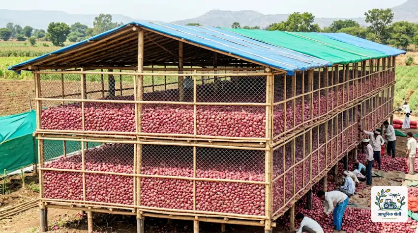 कांदा चाळ (Onion Storage)