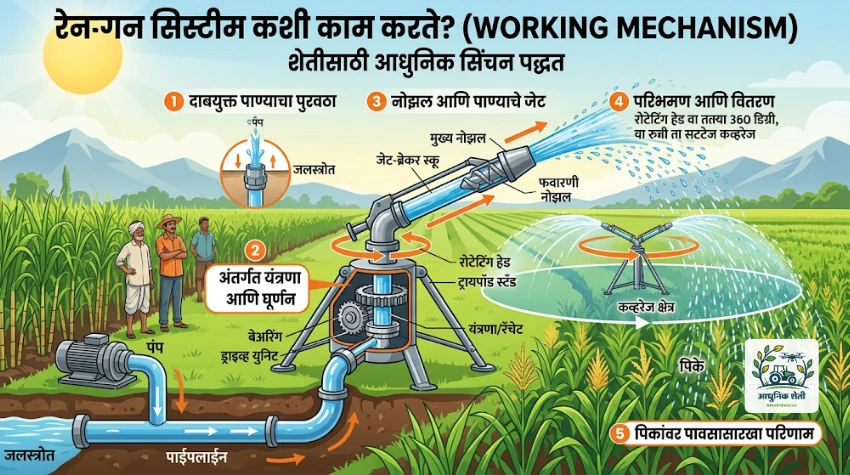 रेनगन सिस्टीम कशी काम करते?