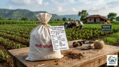 माती परीक्षण नमुना पिशवी आणि माहितीचे लेबल