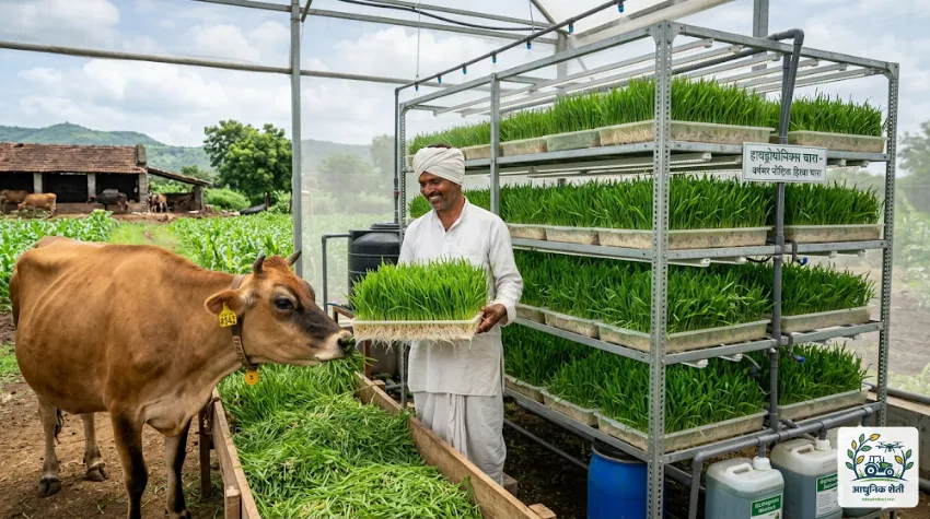 हायड्रोपोनिक्स चारा (Hydroponic Fodder)
