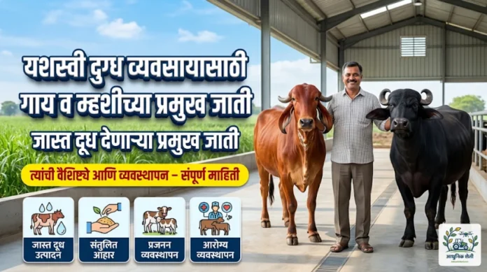 यशस्वी दुग्ध व्यवसायासाठी गाय व म्हशीच्या प्रमुख जाती (Top High Yielding Breeds)