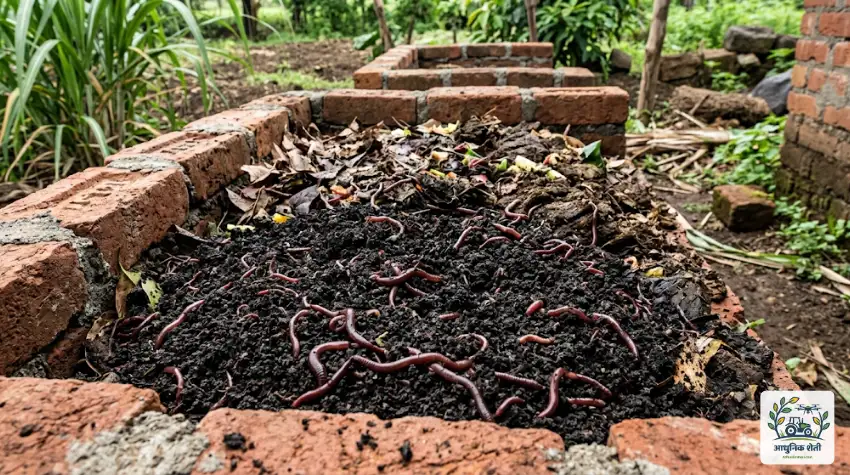 गांडूळ खत (Vermicompost) बनवण्याची प्रक्रिया