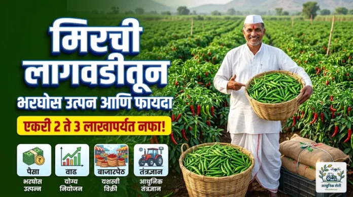 मिरची लागवड संपूर्ण माहिती आणि खत नियोजन
