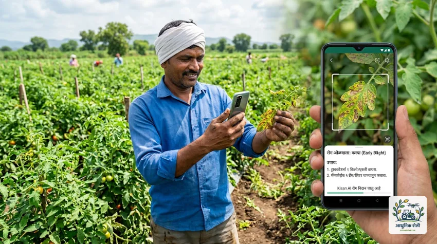 AI द्वारे पिकांवरील रोग ओळखणे