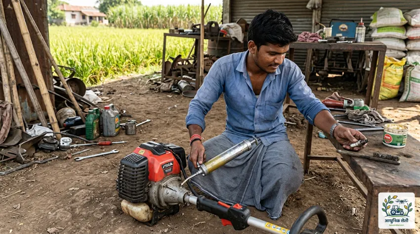 ब्रश कटर मशीनची देखभाल आणि दुरुस्ती (Maintenance of Brush Cutter)