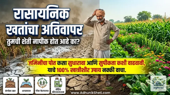 रासायनिक खतांचा अतिवापर आणि जमिनीचे नुकसान