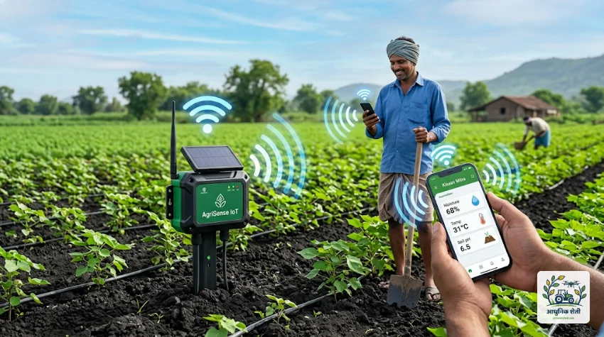 शेतीत IoT सेन्सर्सचा वापर