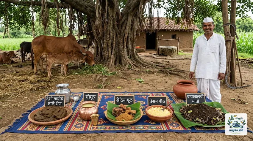 जीवामृत तयार करण्यासाठी लागणारे साहित्य