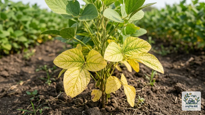नत्र (Nitrogen) कमतरतेची लक्षणे