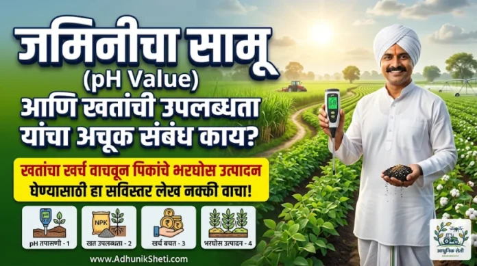 जमिनीचा सामू (pH Value) कसा सुधारावा?